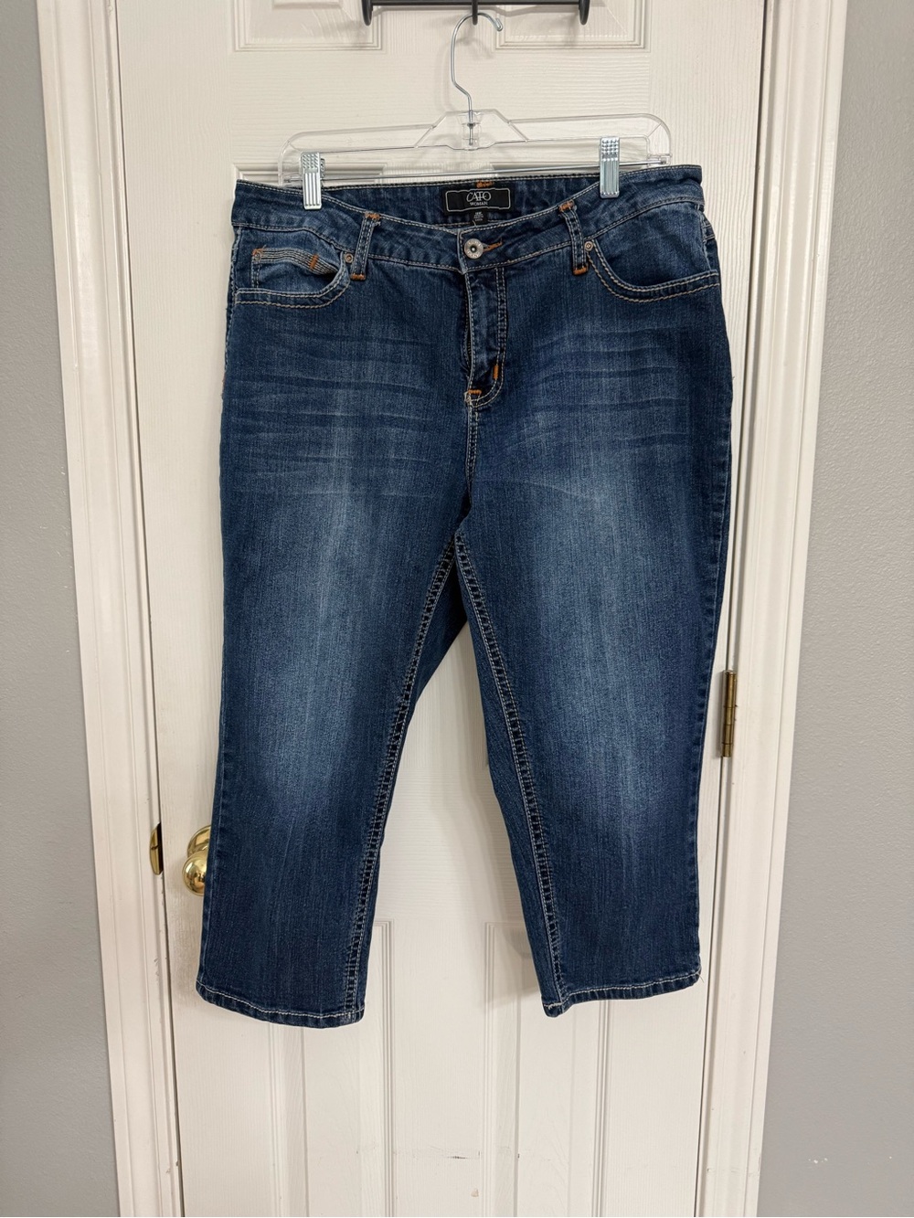 Cato Blue Women's Denim Jeans with Contrast Stitching